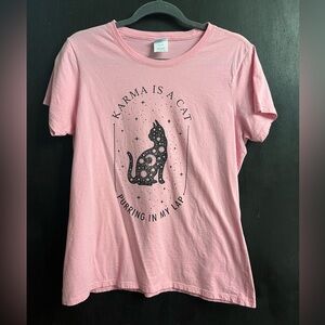 Pink Karma is a Cat Tee